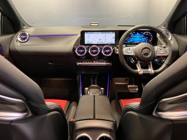 GLA45 S 4マチック+ 認定中古車 マウンテングレー AMGアドバンスドパッケージ AMGパフォーマンスパッケージ パノラミックスライディングルーフ 360°カメラシステム Burmesterサラウンドサウンドシステム(59枚目)