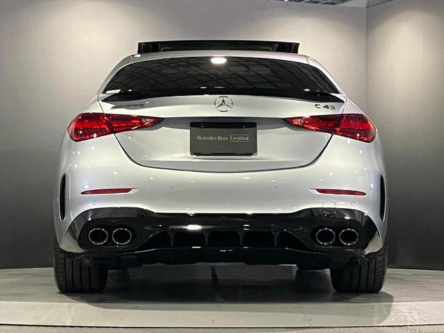 Ｃクラス Ｃ４３　４マチック　認定中古車　ハイテックシルバー　パノラミックスライディングルーフ　３６０°カメラシステム　Ｂｕｒｍｅｓｔｅｒサラウンドサウンドシステム　メモリー付きパワーシート　アンビエントライト　ＭＰ２０２３０１（47枚目）