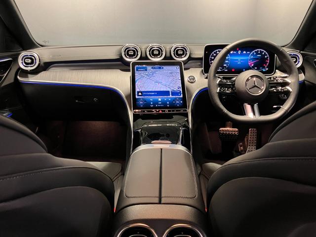 Ｃクラス Ｃ２００　スポーツ　認定中古車　レーダーセーフティーパッケージ　ナイトパッケージ　シートヒーター　３６０°カメラシステム　アンビエントライトプレミアム　本革巻きスポーツステアリング　メモリー付きパワーシート（15枚目）