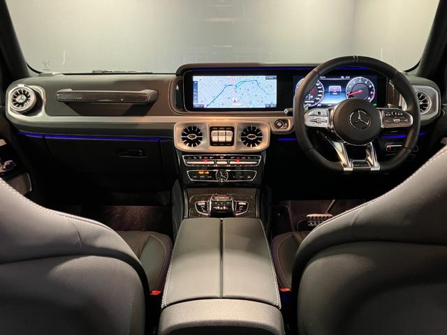 Ｇクラス Ｇ６３　認定中古車　ＡＭＧカーボンファイバーインテリアトリム　ＡＭＧレザーエクスクルーシブパッケージ　３６０°カメラシステム　Ｂｕｒｍｅｓｔｅｒサウンドシステム　ガラススライディングルーフ（12枚目）
