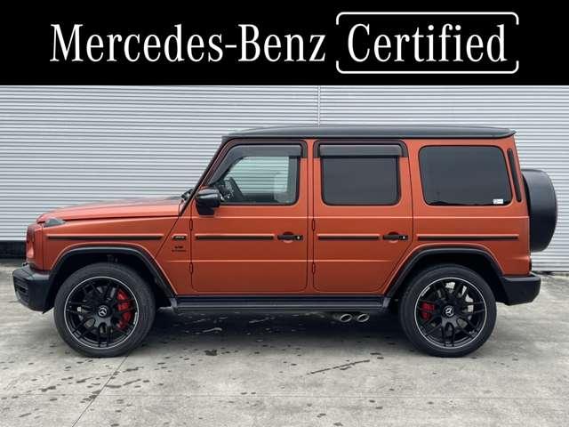 Ｇクラス Ｇ６３　マグノヒーローエディション　限定車　ＡＭＧナイトパッケージ・マグノ　ＡＭＧカーボンファイバー　ＡＭＧナイトパッケージＩＩ　２２ＡＷ　サンルーフ　Ｇ　ｍａｎｕｆａｋｕｔｕｒプログラム＋　ブルメスター　３６０°カメラ　認定中古車保証（3枚目）