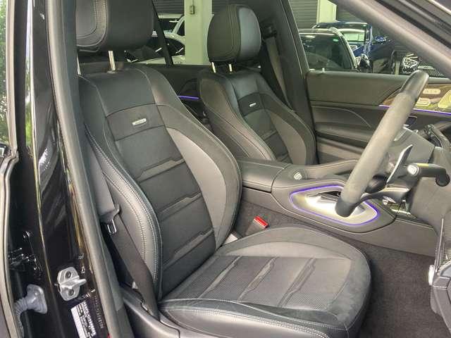 GLE GLE53 4マチック+ AMGインテリアカーボンP パノラマ 黒本革 3列シート ブルメスター 360°カメラ アンビエントライト温冷カップホルダー パフュームアトマイザー ヘッドアップディスプレイ 認定中古車保証(17枚目)