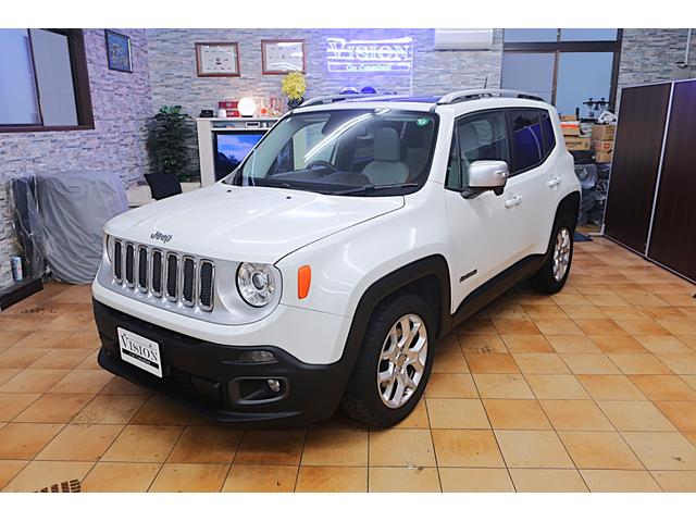 ジープ・レネゲード リミテッド　電動ガラスサンルーフ　アイボリー本革ヒーター付パワーシート　クルーズコントロール／ブラインドスポット　純正１７ｉｎＡＷ　ステアリングヒーター　ナビ／Ｂｔ／ＡＵＸ／ＵＳＢ／Ｂカメラ／ＥＴＣ　スマートキー（6枚目）