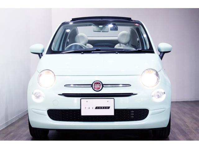 ５００Ｃ １．２　ポップ　特別カラー／限定１００台／１オーナー／ミントグリーン／新車保証２０２４年１１月迄／アイボリーｘブラック　ファブリックシート（チェック柄）／ＡｐｐｌｅＣａｒＰｌａｙ／Ｕコネクトディスプレイ／前後ドラレコ（8枚目）