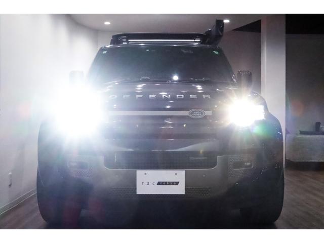 ディフェンダー 110X-ダイナミックHSE D300 電動サステップ/パノラマサンル-フ/JAMES BAROUDオ-ニング/BLACK RHINO20AW/HSX/ヒッチメンバ-/FRONT RUNNERカッティングボ-ド/ル-フラック/マッドフラップ(9枚目)