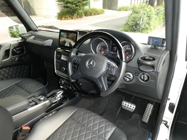 Ｇクラス Ｇ６３　最終モデル　右ハンドル　走行１．５万ｋｍ　毎年全ＭＢ席ディーラー記録簿７枚保管　ｄｅｓｉｇｎｏエクスクルーシブインテリアＰＫＧ　ミスティックホワイト　ＡｐｐｌｅＣａｒＰｌａｙ／ＡｎｄｒｏｉｄＡｕｔｏ対応後期型８インチナビ　屋内保管禁煙車両（39枚目）