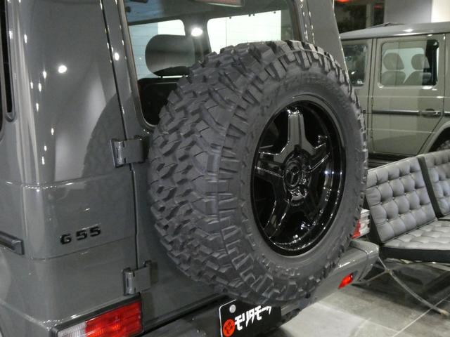 Ｇクラス Ｇ５５Ｌ　ＡＭＧ　ディーラー記録簿１１回　走行４．８万ｋｍ　５．５Ｌ　Ｖ８スーパーチャージャー　Ｆｅｒｒａｒｉ純正ヒストリックカラー　グリジオスクーロ／ＰＰＧ　ＮＩＴＴＯ　ＭＴタイヤ　クリアガラス　背面タイヤ反転ブラケット　ＣＡＲＯＺＺＥＲＩＡナビ　ドラレコ（27枚目）