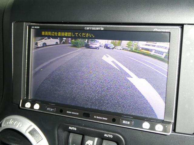 ジープ・ラングラーアンリミテッド サハラ　レザーＰＫＧ　前後ＲＵＧＧＥＤ　ＲＩＤＧＥバンパー　ＷＡＲＮ電動ウィンチ　ＲＡＮＣＨＯリフトアップショック／サス　前後ラテラルロッド　ＲＯＵＧＨ　ＣＯＵＮＴＲＹデュアルステアリングスタビ　ＣＡＲＯＺＺＥＲＩＡナビ／地デジ　１７ＡＷ　構造変更済（38枚目）