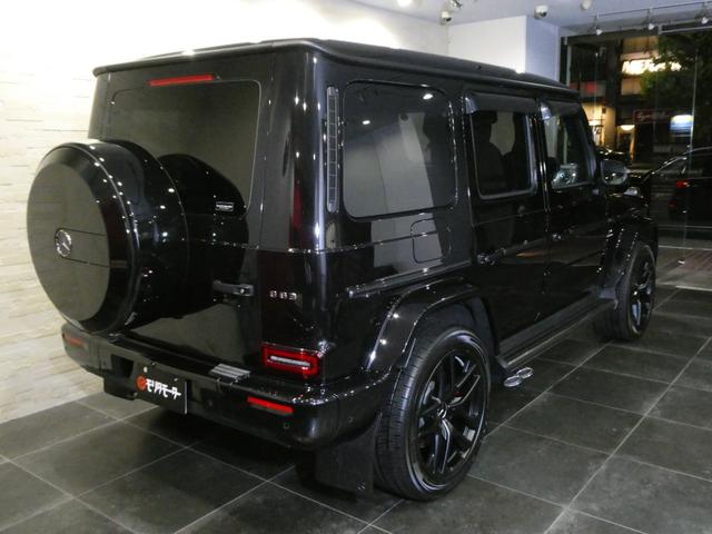 Gクラス G63 ローンチエディション 走行1800km ナイトPKG 屋内保管禁煙 AMGカーボンファイバートリム AMG21インチAW 右ハンドル 純正ドライブレコーダー360前後 AMGフロアマット リラクゼーション機能(5枚目)