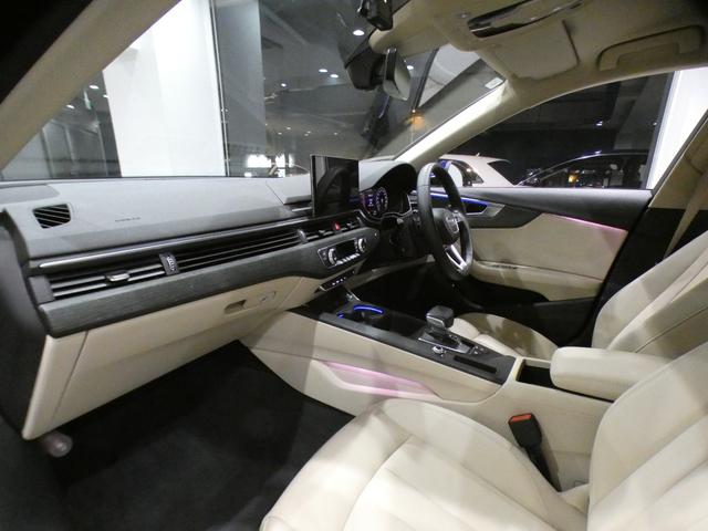 Ａ４ ３５ＴＦＳＩアドバンスド　ラグジュアリー＆パークアシストＰＫＧ／追ＡＣＣ／レーンアシスト／アウディプレセンス／ベージュ革／ヒーター／タッチＰ対応ＭＭＩナビ／ＴＶ／バーチャルＣＰ／全周囲カメラ／ＰＤＣ／マトリクスＬＥＤ／２年保証（5枚目）