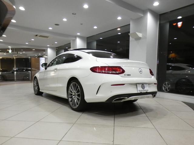 Cクラス C180クーペ スポーツ +PKG/レーダーセーフティ/キーレスゴー/黒革/パノラマSR/ヘッドアップDSP/ナビTV/Meコネクト/Bカメラ/PTS/LEDライト/AMGスタイリング&19AW/2年保証(17枚目)