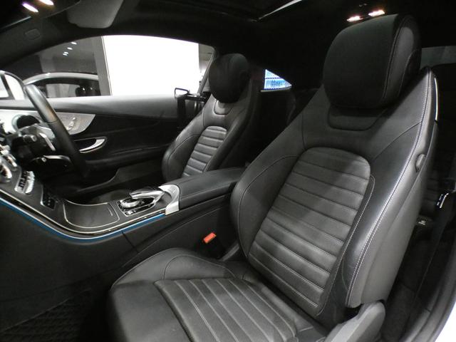 Cクラス C180クーペ スポーツ +PKG/レーダーセーフティ/キーレスゴー/黒革/パノラマSR/ヘッドアップDSP/ナビTV/Meコネクト/Bカメラ/PTS/LEDライト/AMGスタイリング&19AW/2年保証(26枚目)