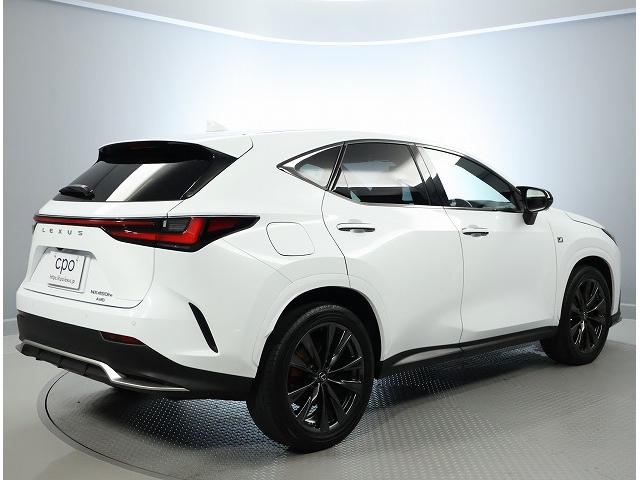 NX NX450h+ Fスポーツ 認定中古車CPO  Fスポーツ専用オレンジキャリパー デジタルキー パノラミックビューモニター おくだけ充電 寒冷地仕様 ムーンルーフ フロアマット ナンバーフレーム TRDミラーカバー(2枚目)