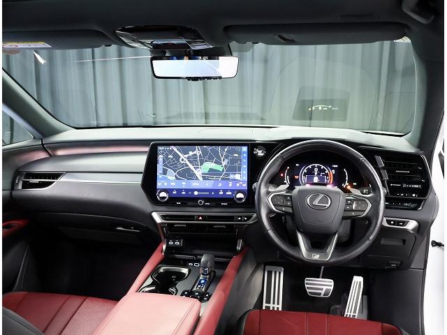 RX RX350 Fスポーツ 認定中古車CPO ムーンルーフ ルーフレール 寒冷地仕様 F専用オレンジブレーキキャリパー アドバンストパーク デジタルインナーミラー ドライブレコーダー 輻射ヒーター フロアマット ナンバーフレーム(6枚目)