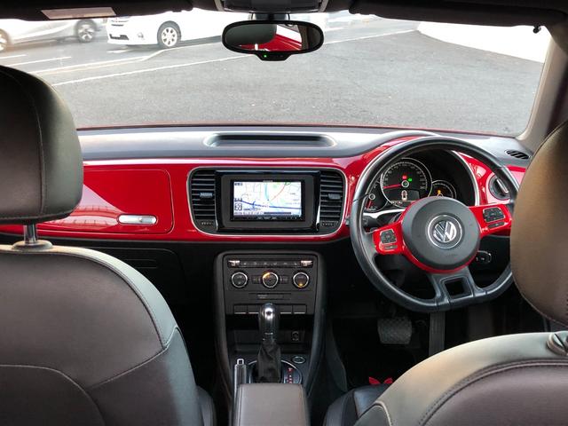 ザ・ビートル デザインレザーパッケージ　革シート純正ＡＷＳヒーターＢカメラ社外ナビＴＶ（4枚目）