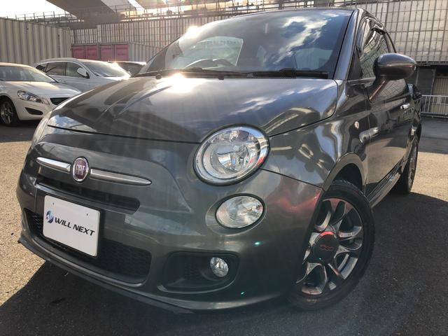 ５００Ｓ ツインエア　５速ＭＴカロナビ純正１５ＡＷハーフ革ドリホ（2枚目）