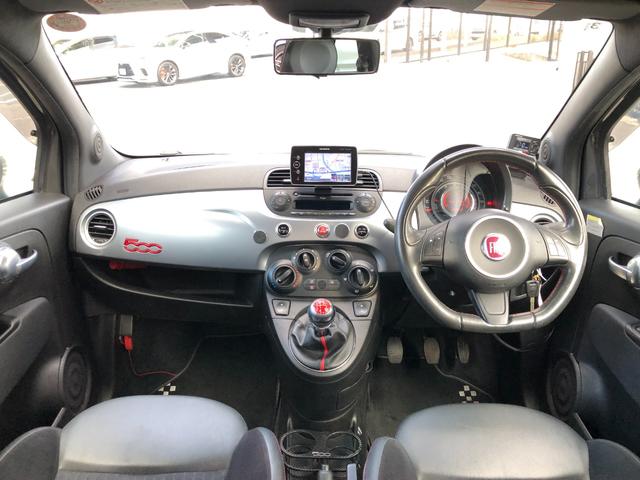 ５００Ｓ ツインエア　５速ＭＴカロナビ純正１５ＡＷハーフ革ドリホ（4枚目）