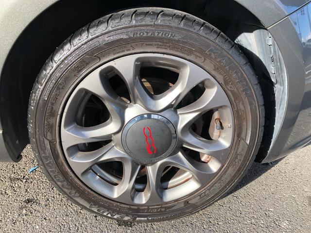 ５００Ｓ ツインエア　５速ＭＴカロナビ純正１５ＡＷハーフ革ドリホ（8枚目）