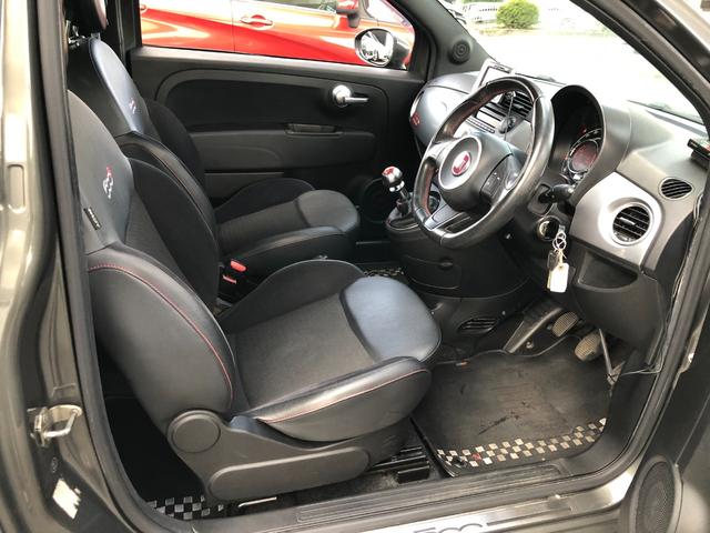 ５００Ｓ ツインエア　５速ＭＴカロナビ純正１５ＡＷハーフ革ドリホ（20枚目）