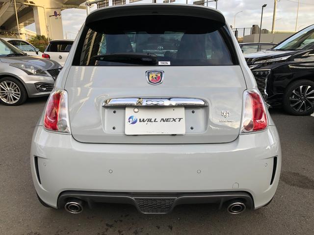 アバルト５９５ ツーリズモ　Ｒ７．１０タイベル交換済ＥＴＣパドル純正１７ＡＷ黒革（12枚目）