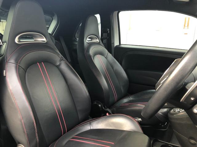 アバルト５９５ ツーリズモ　Ｒ７．１０タイベル交換済ＥＴＣパドル純正１７ＡＷ黒革（17枚目）