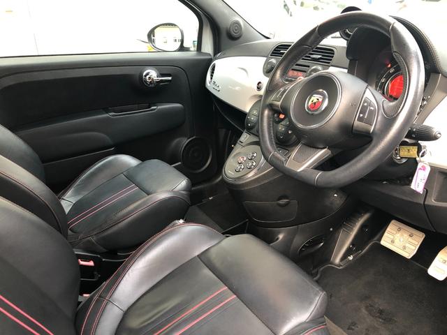 アバルト５９５ ツーリズモ　Ｒ７．１０タイベル交換済ＥＴＣパドル純正１７ＡＷ黒革（18枚目）