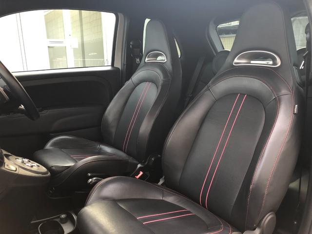 アバルト５９５ ツーリズモ　Ｒ７．１０タイベル交換済ＥＴＣパドル純正１７ＡＷ黒革（24枚目）