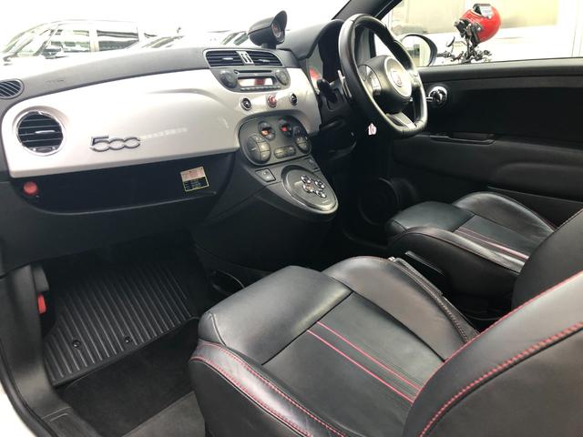 アバルト５９５ ツーリズモ　Ｒ７．１０タイベル交換済ＥＴＣパドル純正１７ＡＷ黒革（25枚目）