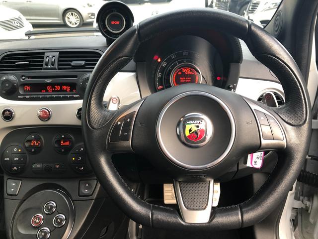 アバルト５９５ ツーリズモ　Ｒ７．１０タイベル交換済ＥＴＣパドル純正１７ＡＷ黒革（29枚目）