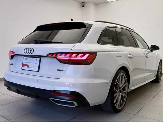 A4アバント 40TDIクワトロ Sライン パノラマサンルーフ コンフォートパッケージ ブラック Audi rings & ブラックスタイリングパッケージ TVチューナー プライバシーガラス S line plus パッケージ(4枚目)