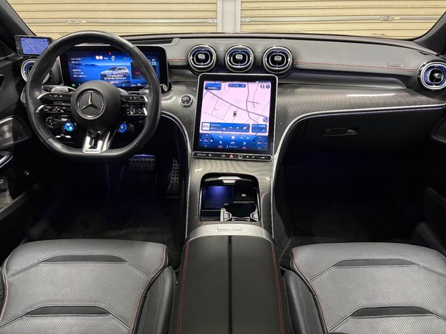 Cクラスステーションワゴン C43 4マチック 新車保証 左ハンドル パノラミックルーフ 360カメラ ARナビ ブルメスター3Dオーディオ レーダーセーフティ デジタルライト(26枚目)