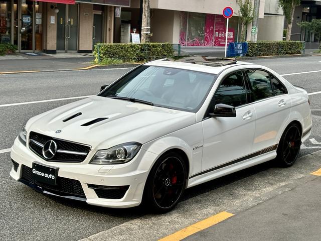 Ｃクラス Ｃ６３　ＡＭＧ　エディション５０７・特別仕様限定車・ＮＡ最終　・ＡＭＧスタイリングＰＫＧ・専用サイドデカール・専用鍛造１９ｉｎｃ・大径ブレーキディスク・赤キャリパー・鍛造ピストンコンロッド・軽量クランクシャフト・サンルーフ・ナビ・ＴＶ・Ｂｌｕｅｔｏｏｔｈ・記録簿（3枚目）