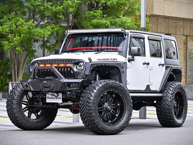 ジープ・ラングラーアンリミテッド ルビコン・ハードロック・フルカスタム・新品電動サイドステップ ・リフトUP・FUEL24in・金属製アーマーフェンダー・社外バンパー・社外グリル・LEDライト・マグナフロー2本出しマフラー・FOX足廻り・社外デフカバー・社外ロールケージ・LEDアンビエントライト(27枚目)