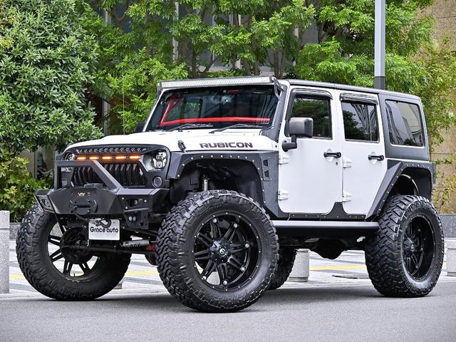 ジープ・ラングラーアンリミテッド ルビコン・ハードロック・フルカスタム・新品電動サイドステップ ・リフトUP・FUEL24in・金属製アーマーフェンダー・社外バンパー・社外グリル・LEDライト・マグナフロー2本出しマフラー・FOX足廻り・社外デフカバー・社外ロールケージ・LEDアンビエントライト(28枚目)