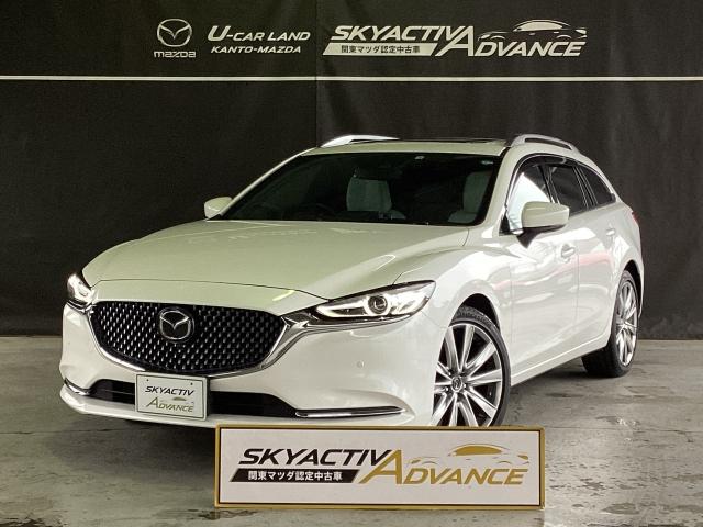 マツダ ＭＡＺＤＡ６ワゴン ２．２　ＸＤ　Ｌパッケージ　ディーゼルターボ　ＳＫＹＡＣＴＩＶＥ　ＡＤＶＡＮＣＥ対象車　電動ガラスサンルーフ　衝突軽減　３６０度ビュー　レーンキープ　前後センサー　ＬＥＤヘッド　Ｄターボ　ＵＳＢ　本革シート　ＥＴＣ　メモリーナビ　インテリキー