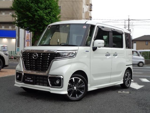 ６６０　カスタムスタイル　ハイブリッド　ＸＴ　衝突被害軽減ブレーキ　両側電動スライドドア　全周囲カメラ　アダプティブクルーズコントロール　フロントサイド＆カーテンエアバック　エアロ　アラウンドビューモニター　両面パワースライドドア　記録簿　ＥＳＣ(1枚目)