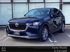 CX-60 XD Lパッケージ ディーゼルターボ 4WD 白革シート マツダコネクトナビ 360°ビューモニター ETC2.0 アダプティブクルーズコントロール アクセル踏み間違い防止装置 衝突被害軽減ブレーキ パワーリアゲート Bカメラ 黒革シート LED 中古車画像