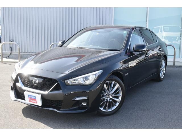 350GT FOUR ハイブリッド タイプP 4WD プロパイロット2.0 純正ナビ フルセグTV アラウンドビューモニター LEDヘッドライト 黒革シート シートヒーター パワーシート エマブレ コーナーセンサー 踏み間違い防止 ETC2.0(1枚目)
