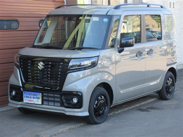 スズキ スペーシアベース ＸＦ　４ＷＤ　走行距離１００キロ以下　障害物センサー　車線逸脱抑制装置　衝突被害軽減ブレーキ　横滑防止装置機能寒冷地仕様　スマートキー　プッシュスタート