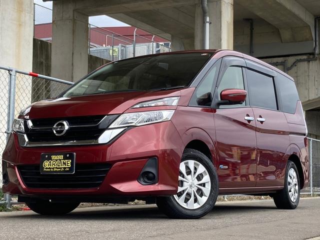 日産 セレナ Ｘ　両側パワースライド　スマートキー　アラウンドビューモニター　純正ナビ　後席モニター　ＥＴＣ　シートカバー