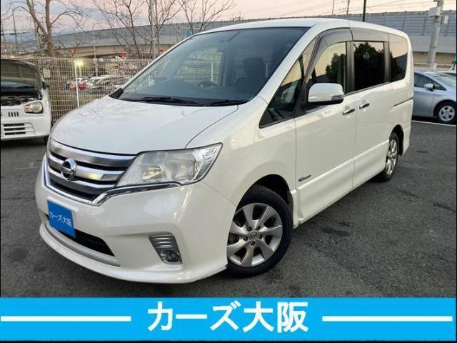 日産 セレナ ハイウェイスター　Ｓ－ハイブリッド　Ｖセレクション　Ｂカメ　エアロ　スマ－トキ－　ＷＳＲＳ　ＥＴＣ車載器　パワステ　エアバック　オートクルーズコントロール　パワーウインドウ　３列シート　オートライト　キーレス　ＡＢＳ　オートエアコン　アイドリングストッ