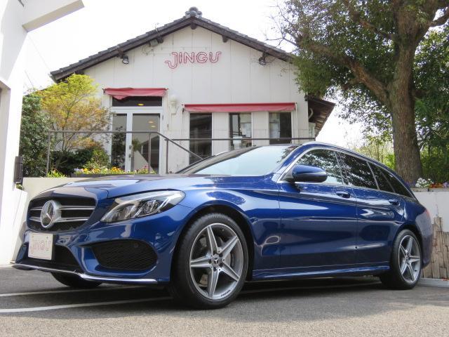 メルセデス・ベンツ Ｃクラスステーションワゴン Ｃ２２０ｄ　ステーションワゴンローレウスエディション　ディーラー車　右ハンドル　レザーシート　シートヒーター　パワーシート　パノラマルーフ　キーレスゴー　純正１８インチＡＷ　オートクルーズコントロール　ブラインドスポット　プライバシーガラス