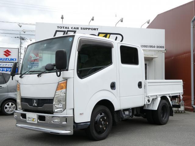 日産 Ｗキャブ　１年間１万キロ無償保証　Ｗキャブ　積載量１．７５ｔ　オートマ　ＥＴＣ　ＣＤ再生　ＵＳＢ入力端子　ＡＵＸ接続　運転席エアバック　パワーウィンドウ　荷台三方開き　排ガス浄化装置　レベライザー　ゴムマット