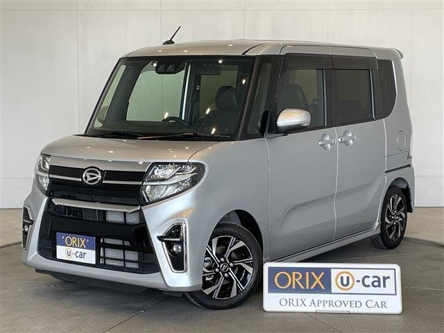 タント カスタムＸ　スマキー　両側パワスラ　衝突軽減　車線逸脱　Ｐセンサー　ＩストップＡＡＣ　前席シートヒーター　純１４ＡＷ　社外ナビ　フルセグＴＶ　ＢＴ　ＤＶＤ　Ｂカメラ　ＥＴＣ（1枚目）