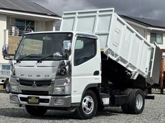 三菱ふそう　キャンター　全低床ダンプＤＸ　４ＷＤ　深箱ダンプ　ステンレス張り