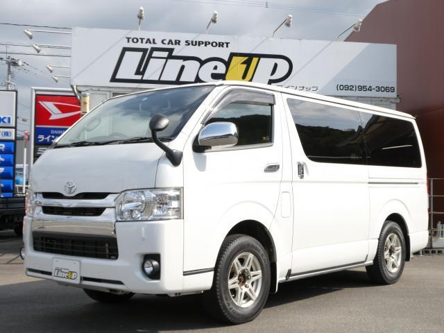 ロングスーパーＧＬ　１年間１万キロ無償保証　５型　ＢＴ対応ナビ　４ＷＤ　社外アルミホイール　ＥＴＣ　ワンセグＴＶ　スマートキー　ソナー　オートライト　両側スライド　ＡＵＸ接続　フォグランプ　ＣＤ　ターボ　排ガス浄化装置