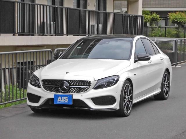 Ｃクラス(AMG) Ｃ４３　４マチック　ナビ　フルセグＴＶ　パノラミックスライディングルーフ　レーダーセーフティ　レッドレザーシート 中古車画像