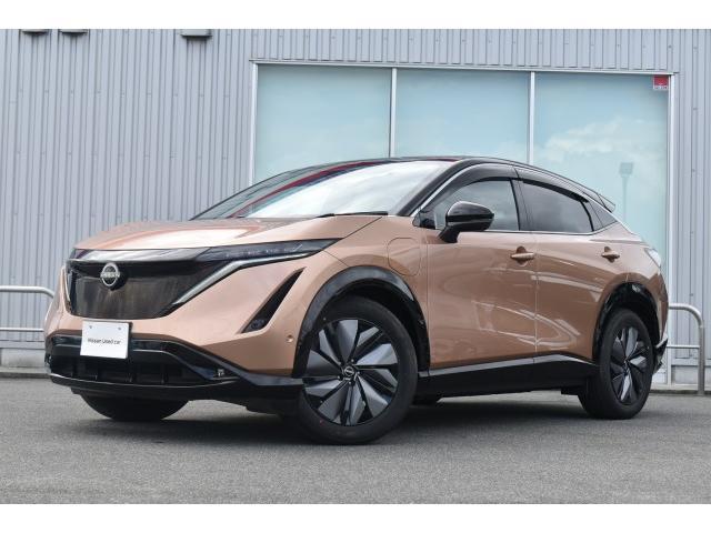 アリア(日産) B6 純12.3ナビ TV ガラスルーフ プロパイ2.0 プロパイリモートパーキング アラモニ インテリルームミラー シート/ハンドルヒーター パワーシート LEDヘッド オートバックドア  ワイヤレス充電 中古車画像