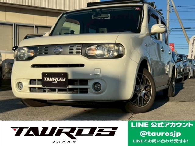 キューブ(日産) １５Ｘ　Ｍセレクション　Aftermarketナビ／Aftermarket１５インチアルミホイール／ＨＩＤヘッドライト／マニュアルエアコン／ＥＴＣ／スマートキー／プッシュスタート／スペアキー／運転席助手席エアバック／ユーザー買取車 中古車画像