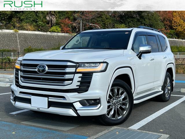 ランドクルーザー(トヨタ) ＺＸ　モデリスタエアロ・ＪＢＬサウンド・サンルーフ・リヤエンター・クールＢＯＸ・純正１２．３型ナビ・パノラミックビュー・ＢＳＭ・ＡＣ１００Ｖ・ＨＤＭＩ接続・シートベンチレーション・トノカバー・ベージュ内装 中古車画像